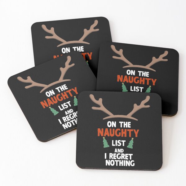 Item preview, On The Naughty List And I Regret Nothing Funny Christmas Gift designed and sold by saadtraibiz.