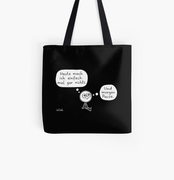 Wochenendplaene Allover-Print Tote Bag