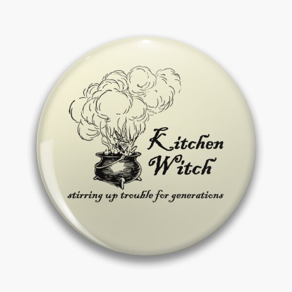 Item preview, Kitchen Witch & Cauldron designed and sold by Prints4Pagans.