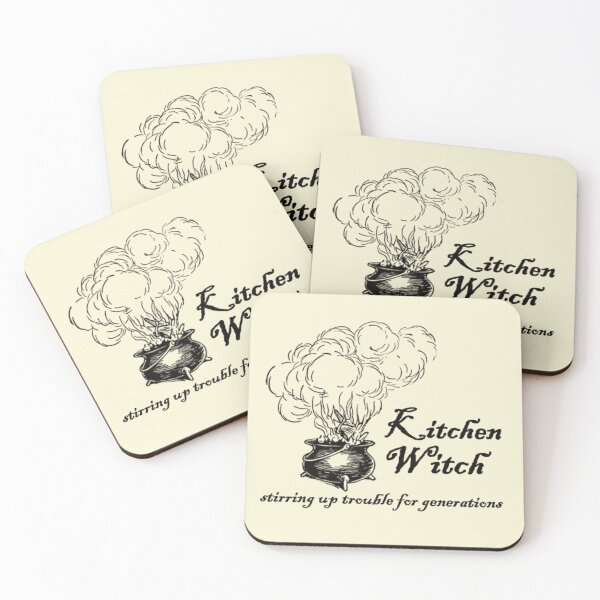 Item preview, Kitchen Witch & Cauldron designed and sold by Prints4Pagans.