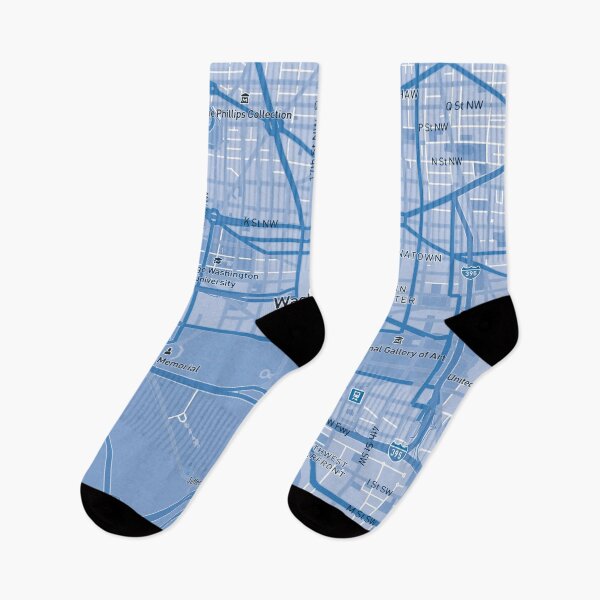 Item preview, Washington, D.C, USA Map - Blue designed and sold by NorthStreetArt.
