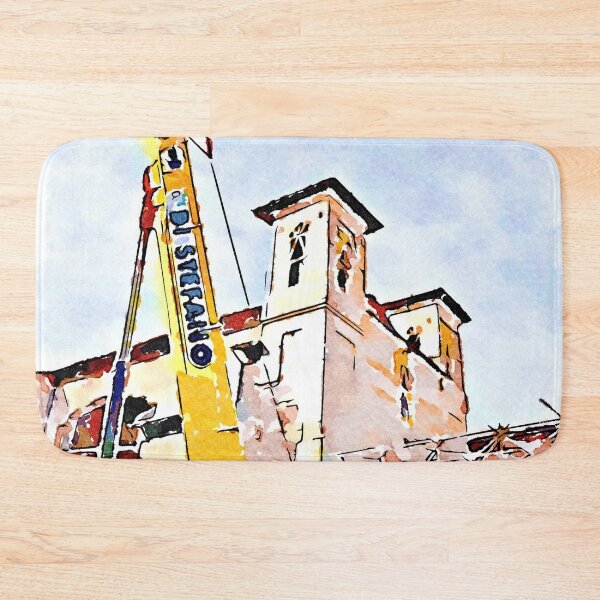 Item preview, L'Aquila: church with crane designed and sold by Giuseppe Cocco.