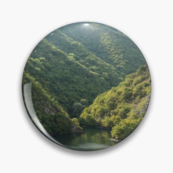 Item preview, Silence and Solitude - Verdant Mountains Hugging a Lake  designed and sold by Georgia Mizuleva.