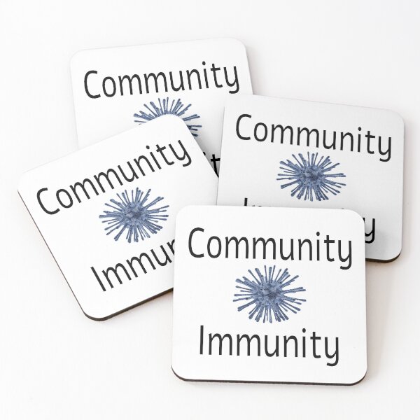 Item preview, Covid Virus Community Immunity Funny Logo designed and sold by Tom Carpenter.