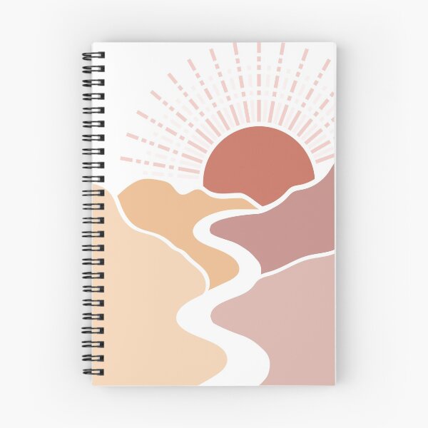 Item preview, Neutral Boho Mountain Sunrise designed and sold by Hannah Seibert.