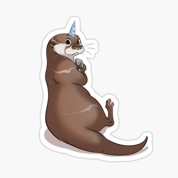 Has a rock. Sticker