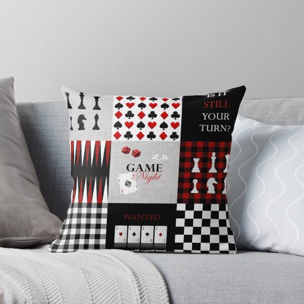 Item preview, Game night patchwork, black, red, white designed and sold by Fibracreativa.