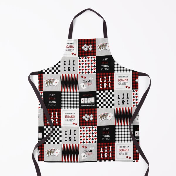 Item preview, Game night patchwork, black, red, white designed and sold by Fibracreativa.