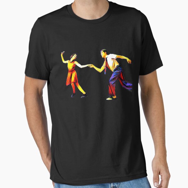 Item preview, Cartoon swinging the Lindy hop designed and sold by hop2swing.