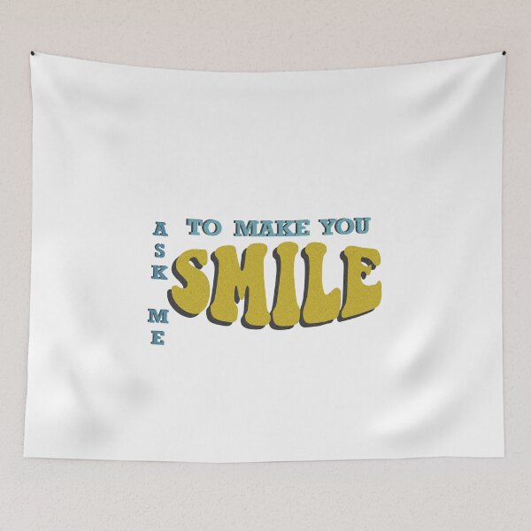 Item preview, Ask me to make you smile 3 vintage designed and sold by Mywaytothehigh.