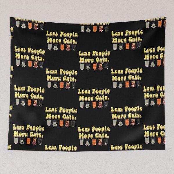 Item preview, Less people, More Cats - Crazy Cat  designed and sold by styleofpop.