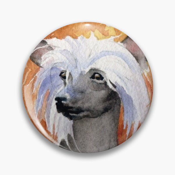 Item preview, Chinese Crested Dog - full face cute pets long hair designed and sold by Coolstuff4you71.