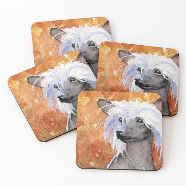 Item preview, Chinese Crested Dog - full face cute pets long hair  designed and sold by Coolstuff4you71.