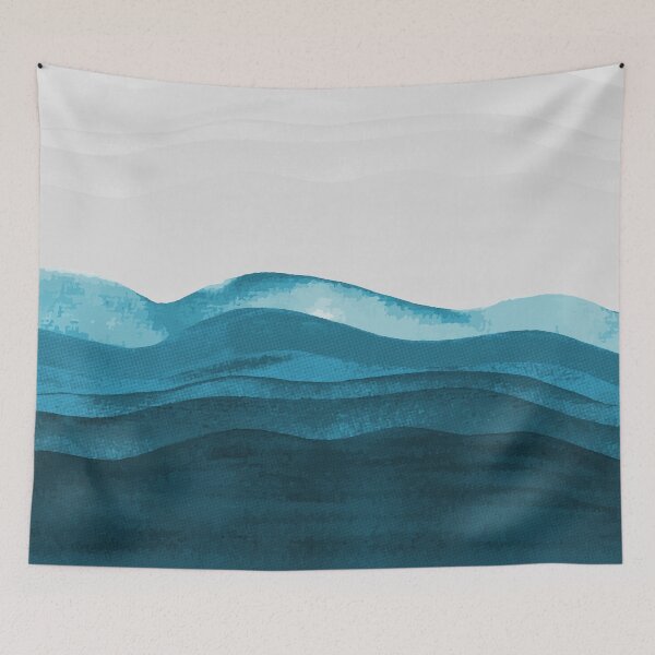 Item preview, Blue waves paint designed and sold by AlexGolyakov.
