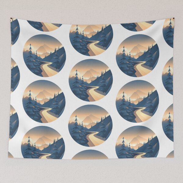 Item preview, A road in a forest designed and sold by MeowTouch Art.