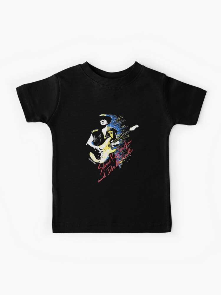 SRV Stevie Ray Vaughan In Step Final Tour before death double | Kids T-Shirt