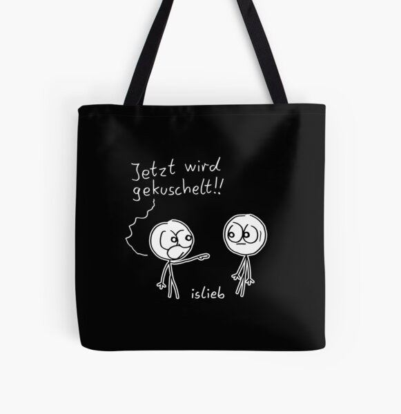 Kuschel Aufruf Allover-Print Tote Bag