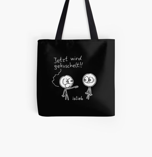 Kuschel Aufruf Allover-Print Tote Bag