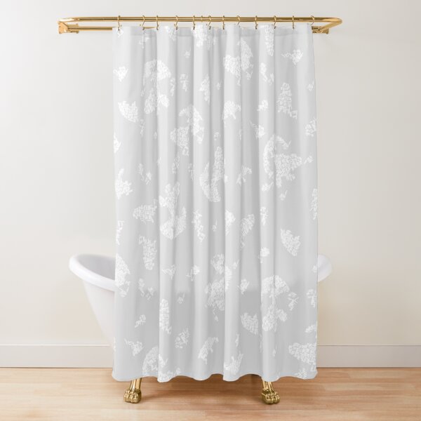 Line art Shower Curtain