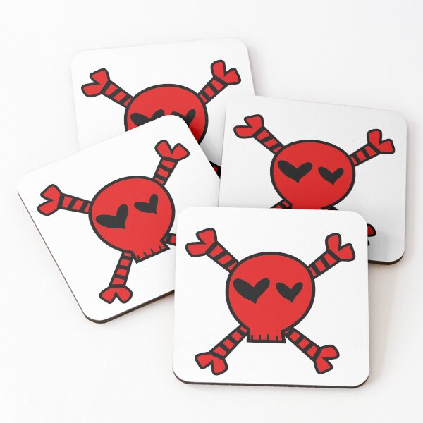 Item preview, red y2k skull designed and sold by r3draccoon.