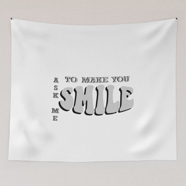 Item preview, Copy of Copy of Ask me to make you smile 3 vintage black and white designed and sold by Mywaytothehigh.
