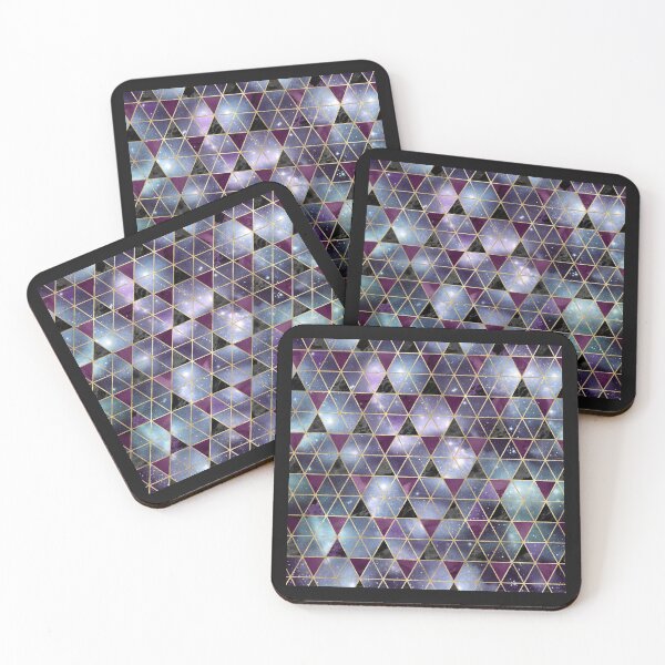 Item preview, isometric galaxy triangles pattern designed and sold by Best-art.