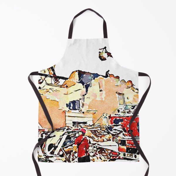 Item preview, L'Aquila: collapsed building with firefighters at work designed and sold by Giuseppe Cocco.