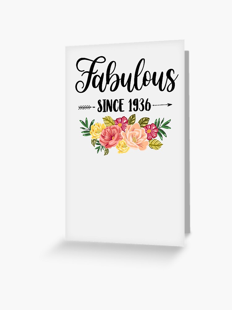 85th Birthday Gifts Women 85 Year Old Fabulous Since 1936