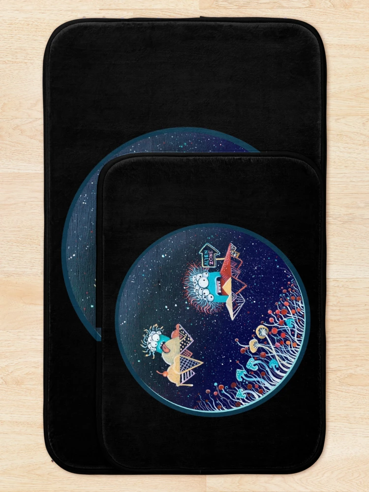 Thumbnail 5 of 6, Bath Mat, Alien World designed and sold by Ruta.