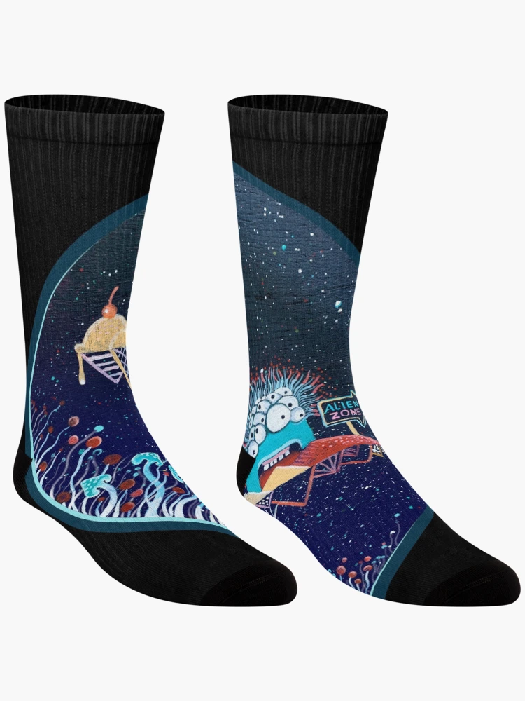 Thumbnail 3 of 5, Socks, Alien World designed and sold by Ruta.