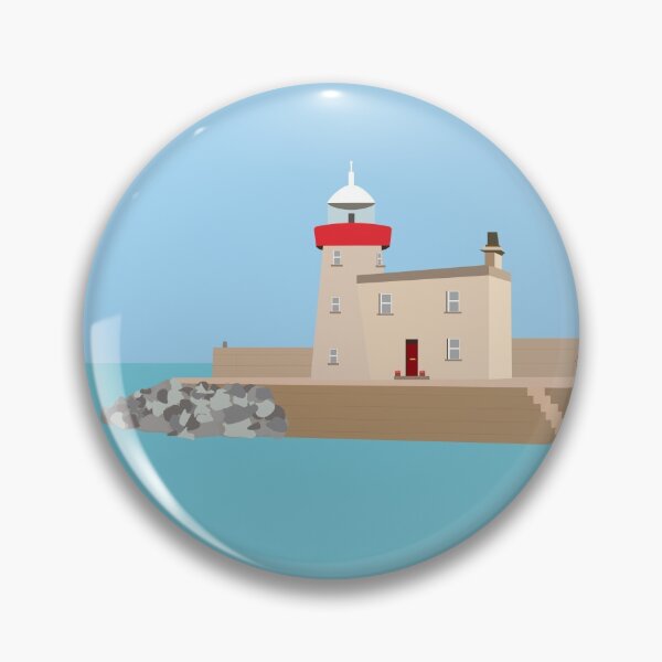 Item preview, Howth Harbour and Lighthouse (Ireland) designed and sold by IrishItalianGuy.