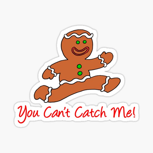 Item preview, Gingerbread Man You Can't Catch Me designed and sold by jaycartoonist.