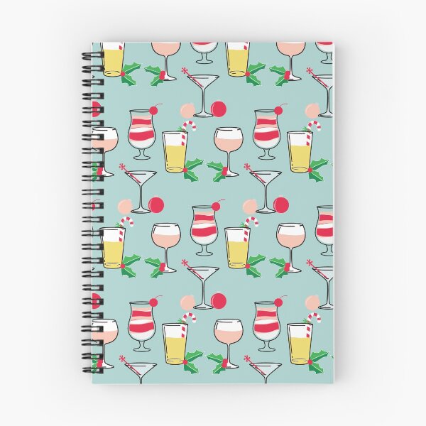 Item preview, Holiday Cocktails Festive Drink Pattern designed and sold by SharksOnShore.