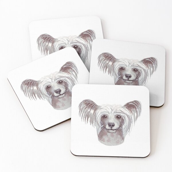 Item preview, Chinese Crested Dog - full face cute pets long hair  designed and sold by Coolstuff4you71.