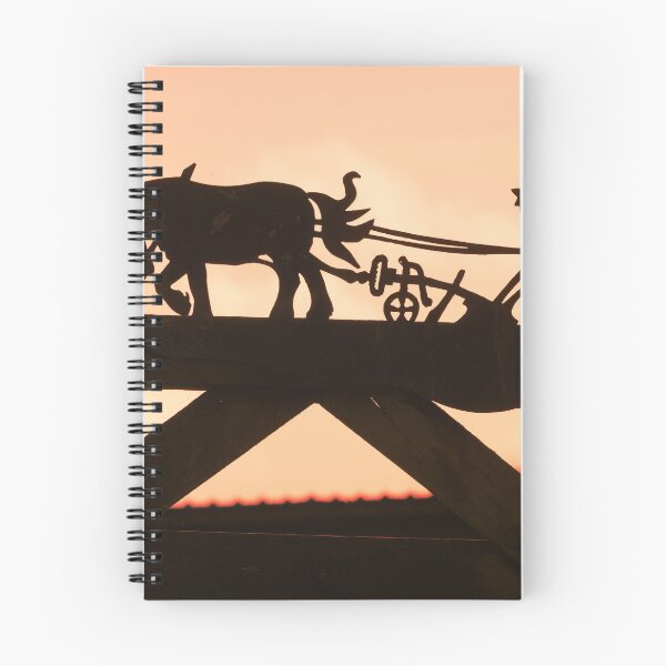 Item preview, Farmer and Horse on farm gate at sunset designed and sold by Tony Skerl.