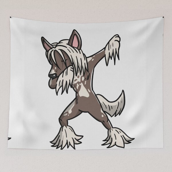 Item preview, Chinese Crested Dog - full face cute pets funny dance dancing cartoon designed and sold by Coolstuff4you71.