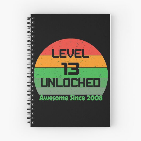 Item preview, Level 13 Unlocked Awesome Since 2008 designed and sold by Cineraim Shop.