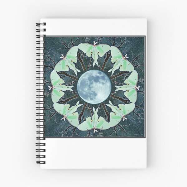 Item preview, Luna Moth and Full Moon Mandala designed and sold by Shannon McCarthy.