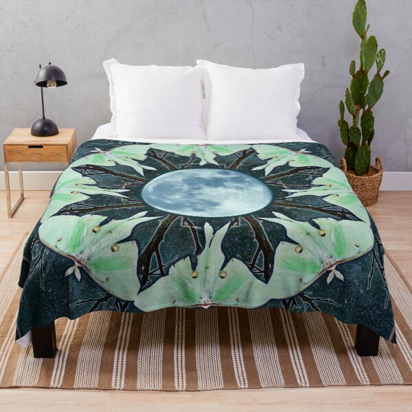 Item preview, Luna Moth and Full Moon Mandala designed and sold by Shannon McCarthy.