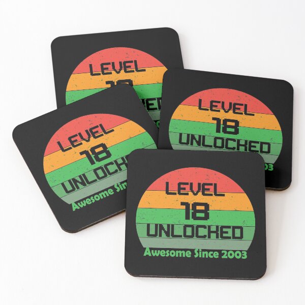 Item preview, Level 18 Unlocked Awesome Since 2003 designed and sold by Cineraim Shop.