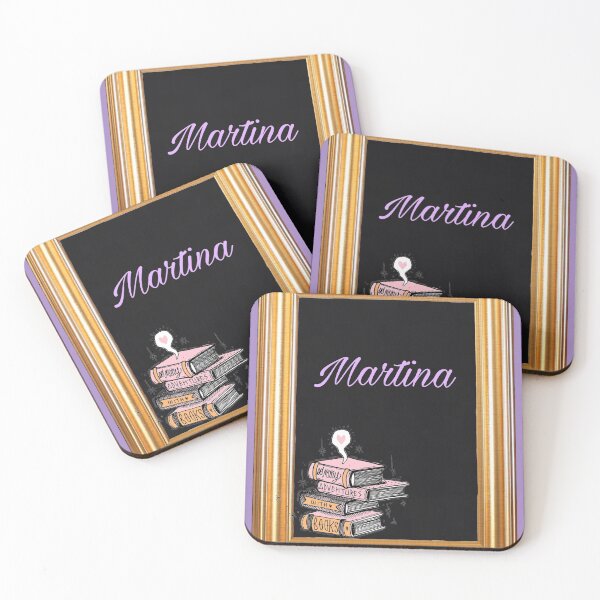 Item preview, Martina loves books designed and sold by Pelikancrazy.