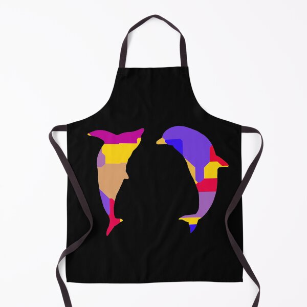 Item preview, Two jumping dolphins silhouette designed and sold by MIRO3D.