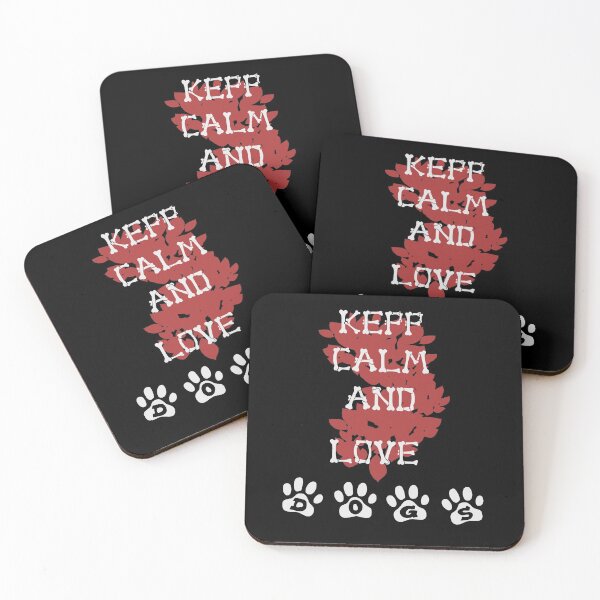 Item preview, keep calm and love dogs for dog lovers designed and sold by ojaj.