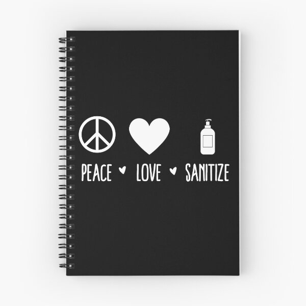 Item preview, Peace love sanitize designed and sold by good vibes clothing.