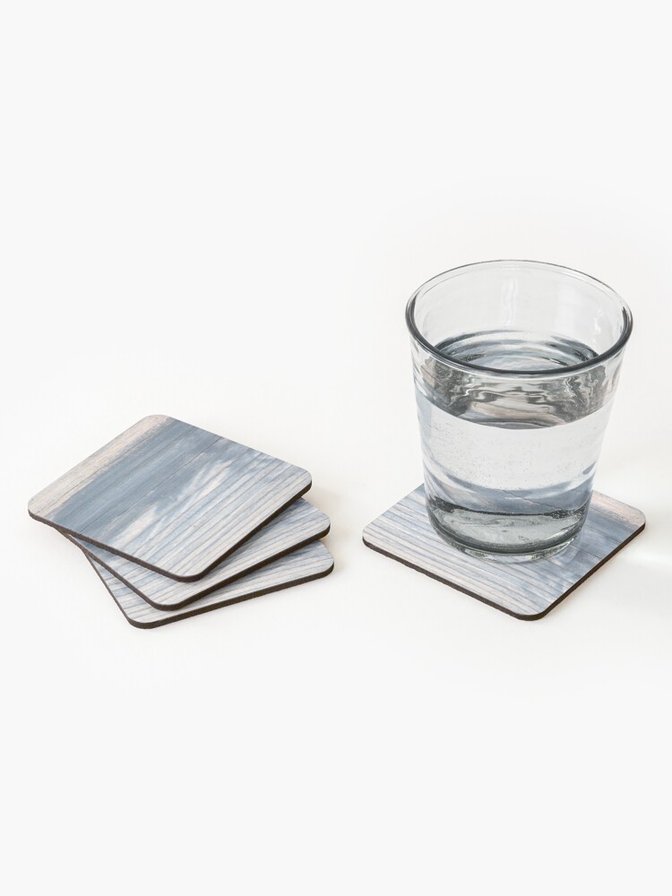 Alternate view of Blue wood texture Coasters (Set of 4)