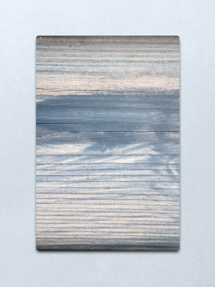 Alternate view of Blue wood texture Metal Print