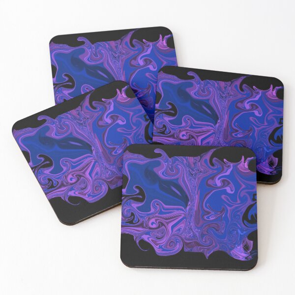 Item preview, Elegant swirls of purple and blue paint designed and sold by BV-creas.