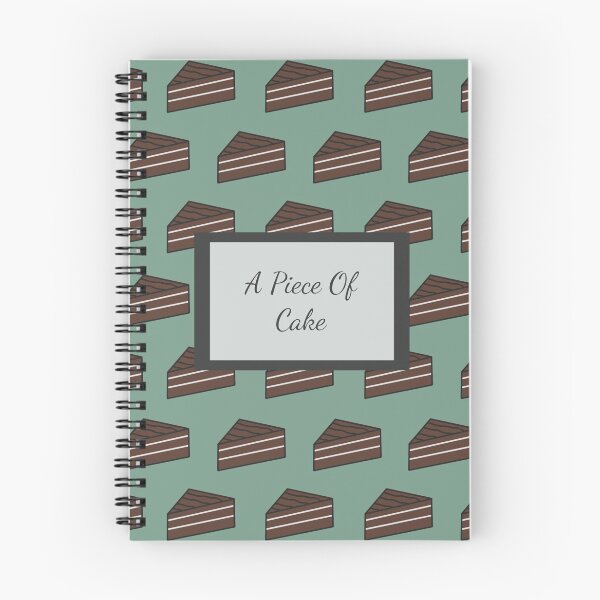 Item preview, A Piece Of Cake - Idiom Spiral Notebook Series designed and sold by BraverThanWeAre.