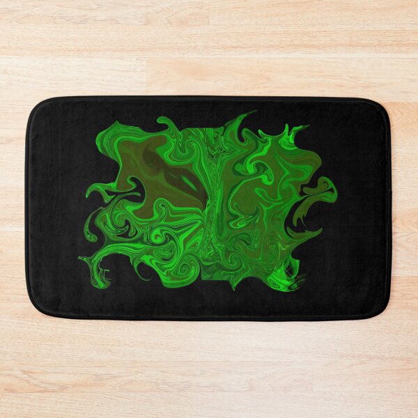 Item preview, Elegant swirls of green paint designed and sold by BV-creas.