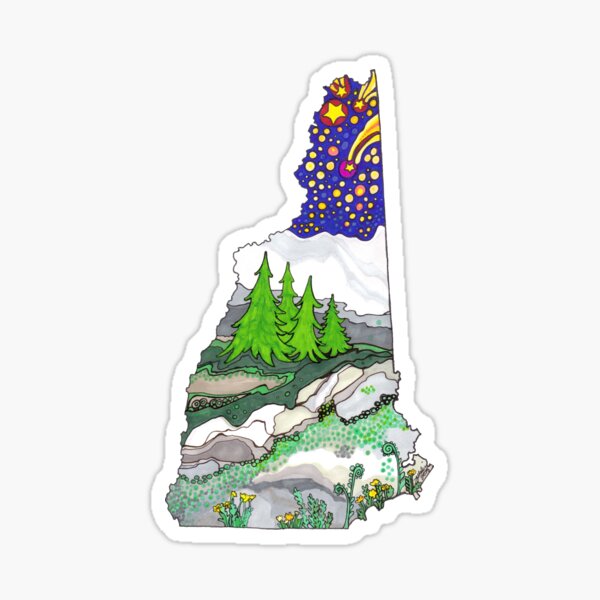 Big Beautiful New Hampshire Sticker